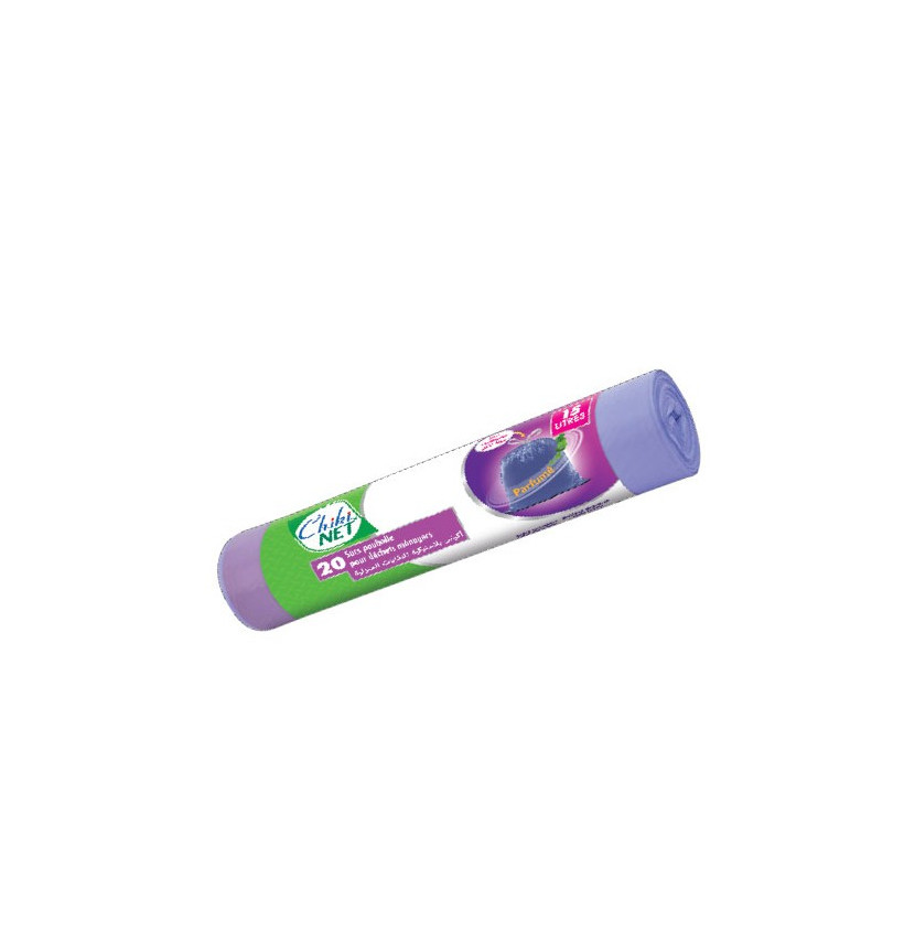 SACS POUBELLE VIOLET 15L