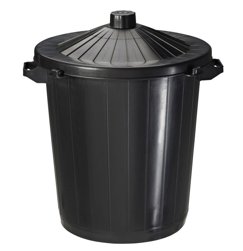 POUBELLE 75L NOIR
