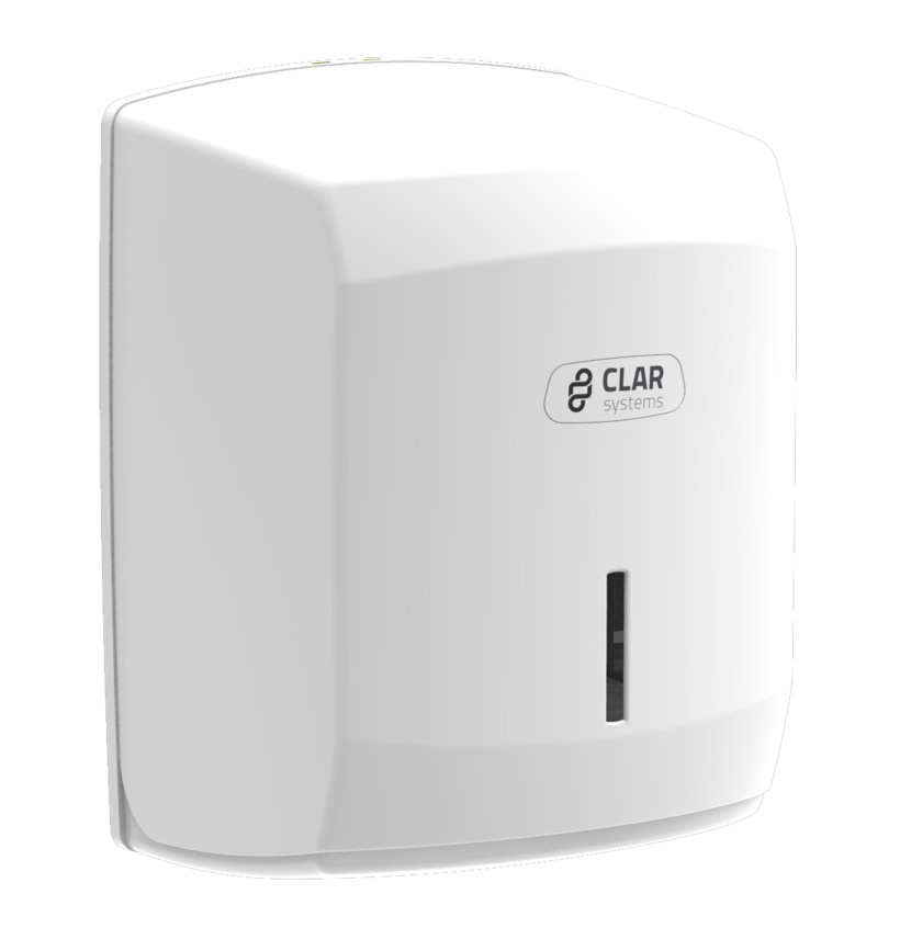 DISTRIBUTEUR DE PAPIER ESSUIE MAINS BLANC