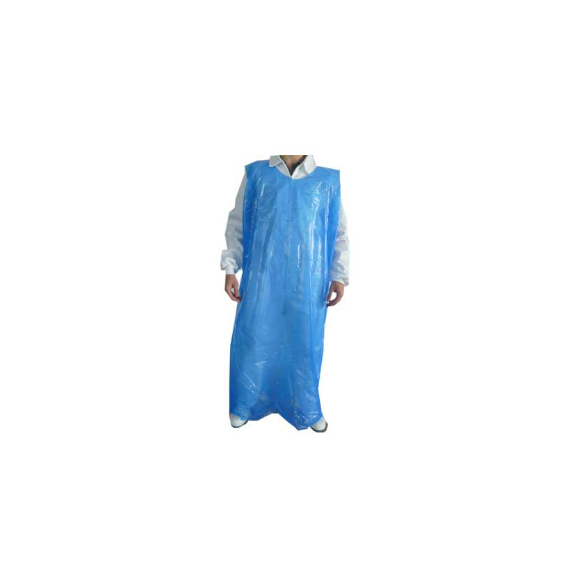 TABLIER JETABLE BLEU(PAQUET DE 100 PCS)