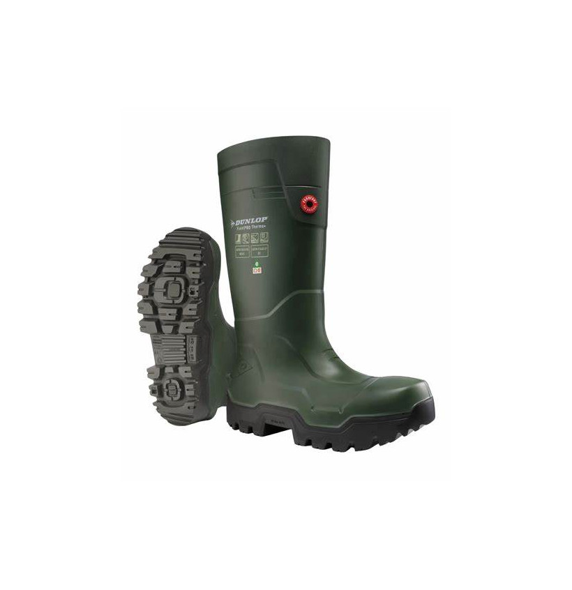 BOTTE VERT DUNLOP SANS / AVEC COQUILLE