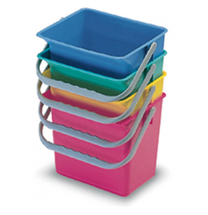 SEAU RECTANGULIAIRE 6L/12L/18L/25L MULTICOLORE